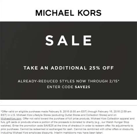 promotional code michael kors